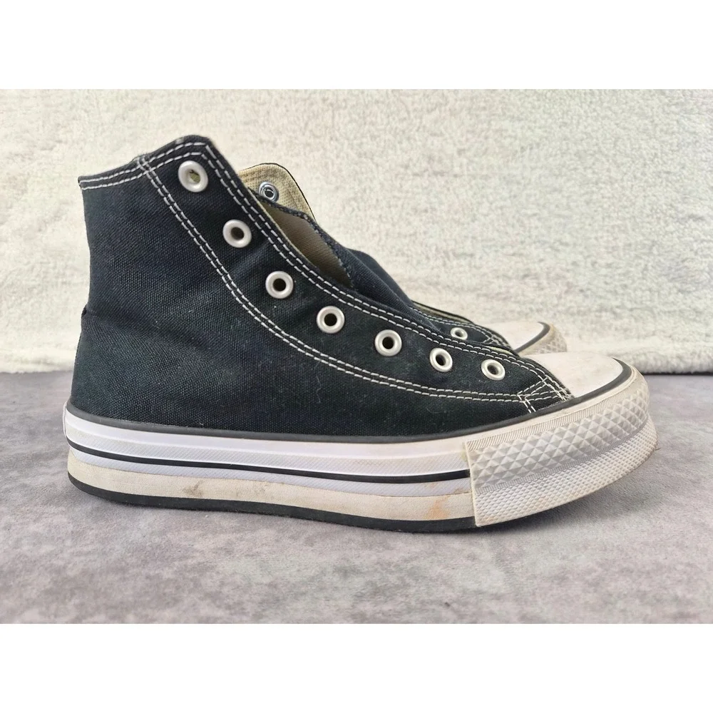 Converse Chuck Taylor All Star High Top Black Canvas Sneakers 272855F Kids 5